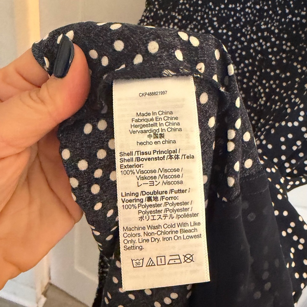 Madewell Black and White Speckled Midi Dress - Picture 5 of 8